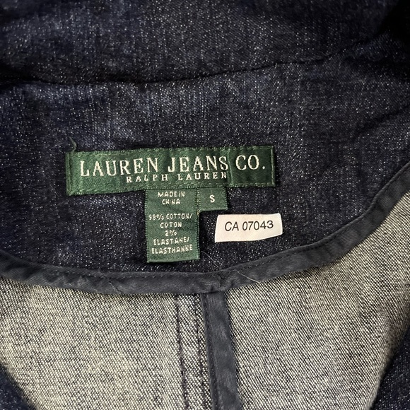 LAUREN RALPH LAUREN COTTON JEAN JACKET - Picture 6 of 6